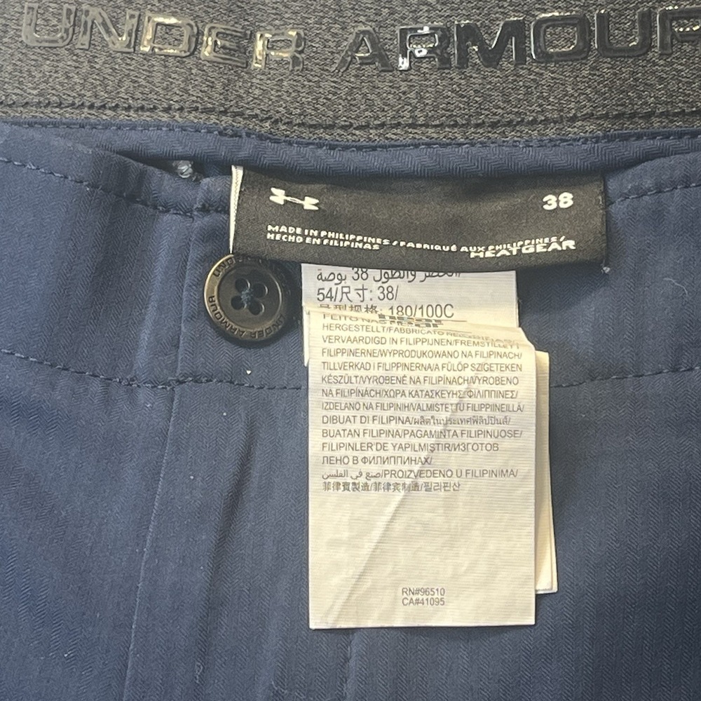 Under Armour UA Match Play Showdown Vented Golf Shorts Navy Men's 38 Performance - Picture 9 of 10